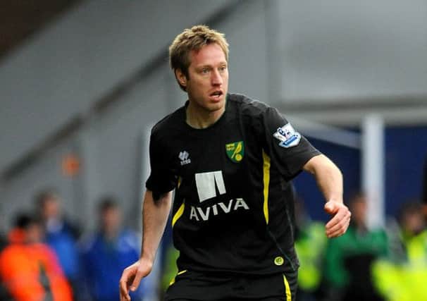 Luciano Becchio in action for Norwich City.
