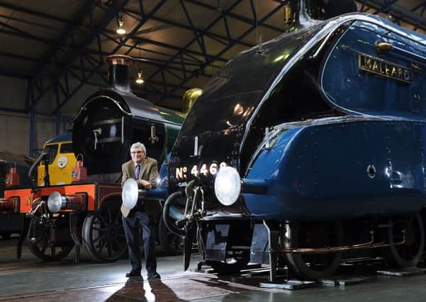 Phil Atkins, former librarian at National Railway Museum, helps launch the New Year call for fond reminiscences from visitors over the past 40 years.
