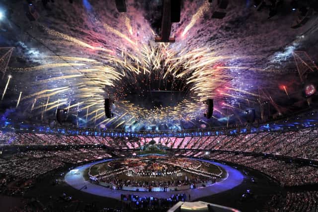 File photo dated 27/07/12 of Fireworks mark the opening of the London Olympic Games 2012 Opening Ceremony. PRESS ASSOCIATION Photo. Issue date: Sunday December 16, 2012. It was six weeks which changed lives and perceptions. It brought 29 gold medals and 65 medals in all for Great Britain at the London Olympics and a further 34 golds and 120 medals in total at the Paralympics. It was the summer which illustrated the power of sport. See PA story SPORT Christmas Olympics Review. Photo credit should read: Anthony Devlin/PA Wire
