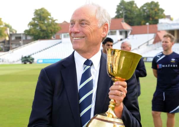 Colin Graves could be stepping up from deputy chairman to chairman of the ECB and, if so, will leave Yorkshire, having been at the helm for last years county championship success (Picture: Jonathan Gawthorpe).