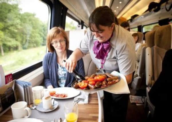 The current breakfast service on East Coast trains in First Class