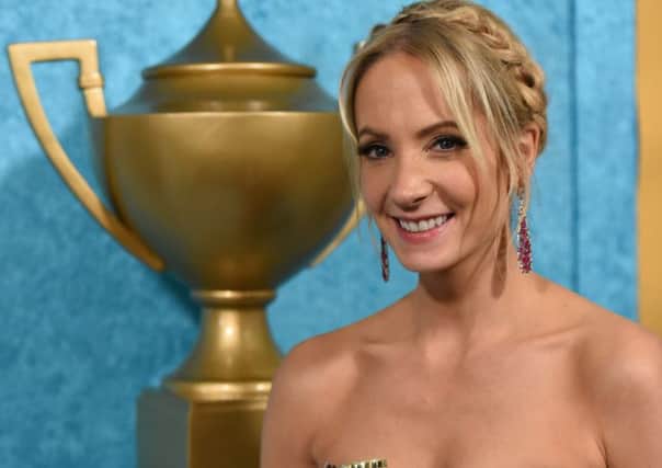 Joanne Froggatt, winner of the award for best supporting actress in a series, miniseries or television movie for Downton Abbey.
