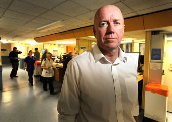 Mike Procter,  deputy chief executive, in Scarborough Hospital Emergency Department.