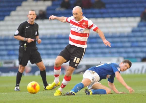 Paul Keegan, pictured against Oldham on Saturday where Doncaster Rovers fought back from 2-0 down to draw (Picture: Steve Uttley).