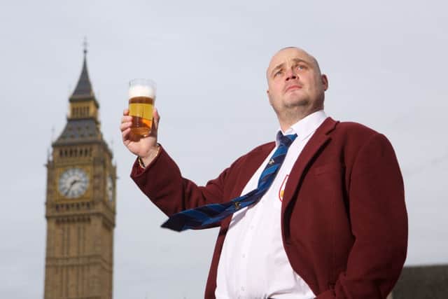 Al Murray, the Pub Landlord, who intends to stand for election at the general election for the hotly contested Kent constituency of South Thanet