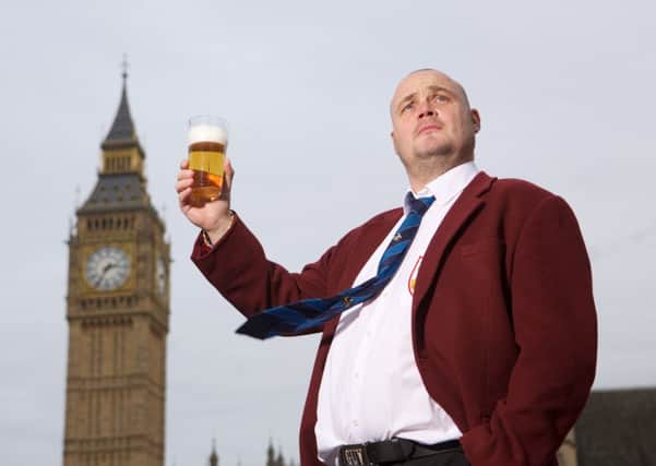 Al Murray, the Pub Landlord, who intends to stand for election at the general election for the hotly contested Kent constituency of South Thanet
