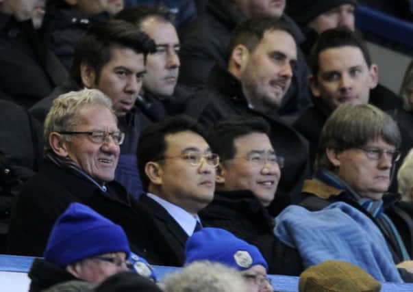 Sheffield Wednesday chairman Milan Mandaric, left, with members of a Thai consortium, who are understood to be in talks to buy the Owls, at Hillsborough on Saturday (Picture: Steve Ellis).