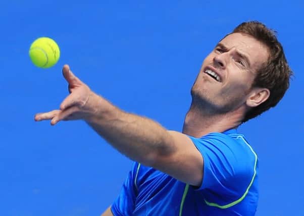 British No 1 Andy Murray during a training session at the Australian Open in Melbourne (Picture: Bernat Armangue/AP).