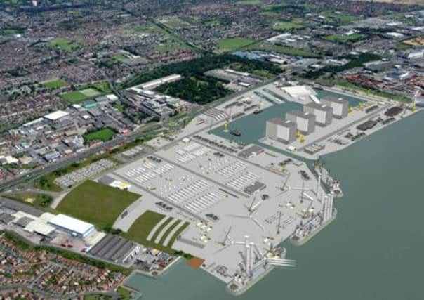 GreenPortHull

Artists impressions of the Green Port Hull at Alexandra Dock where Siemens will build turbines for the giant North Sea wind farms. Source: Associated British Ports
