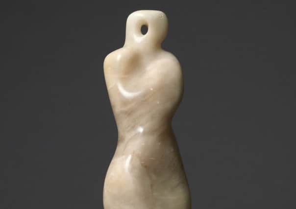Figure, 1933, by Barbara Hepworth, part of Barbara Hepworth: Sculpture for a Modern World at the Tate Britain from 24 June - 25 October 2015.