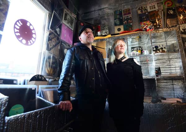 The Bouquet of Steel record store in Sheffield is owned by Jamie Headcharge and his partner Zowie Carr.