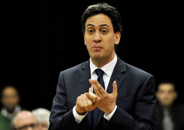 Labour leader Ed Miliband during a People's Question Time Q&A