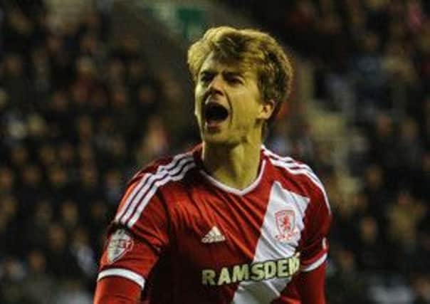 Patrick Bamford put Middlesbrough on their way to victory over Cardiff (Picture: Anna Gowthorpe/PA Wire).