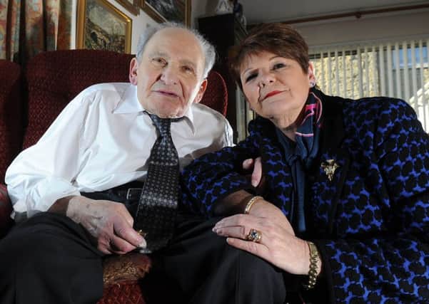 Eugene Black, 86, of Pool-In-Wharfedale near Leeds, with his daughter Lillian Black.