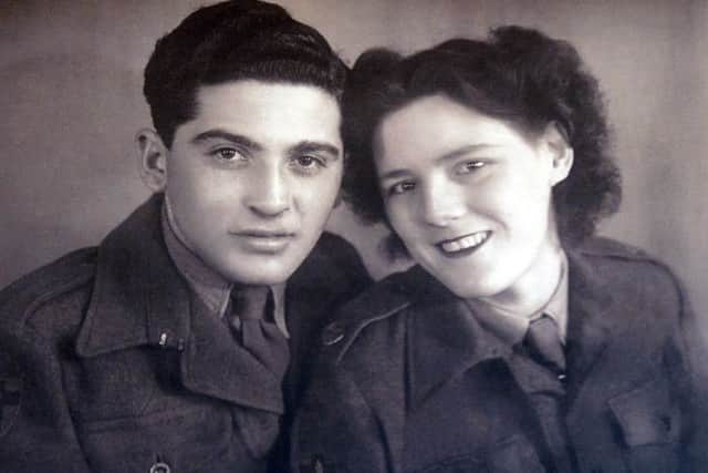 Eugene Black when working as an interpreter for the British Army, where he met his future wife Annie.
