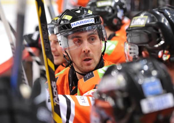 RIGHT PLACE: Sheffield Steelers' Jeff Legue scored the winner against Coventry.