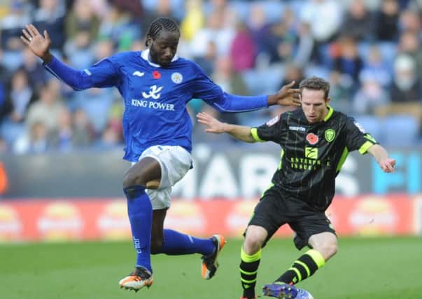New United signing Sol Bamba in action against Leeds while at Leicester in November 2011
