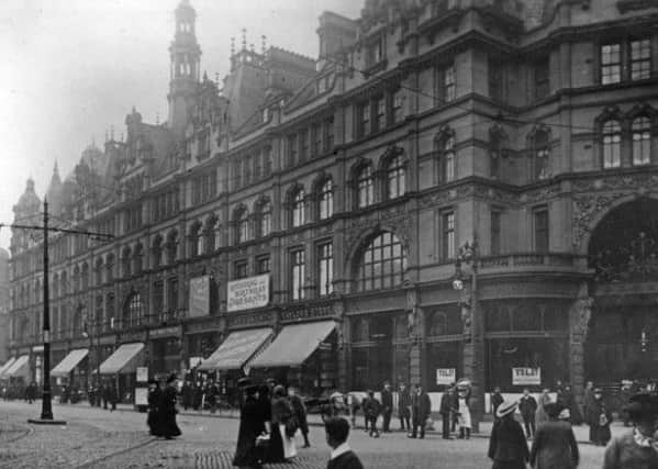 The exterior of Leedss new market buildings in about 1904