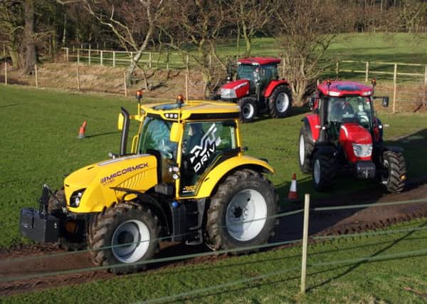 Top of the range tractors being showcased at Yorkshire Wildlife Park.