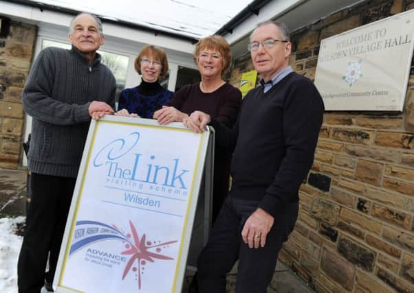 The Link Visiting Scheme in Wilsden near Bradford was set up by church pastor Derek Carver after being struck by the Yorkshire Post's loneliness campaign.  
Picture is Mr Carver with volunteers  Mike Rudd , Chris Hawksley and Linda Carver. 
Picture: Bruce Rollinson