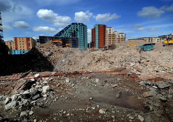 Diggers move in on the former Tetley Brewery in Leeds