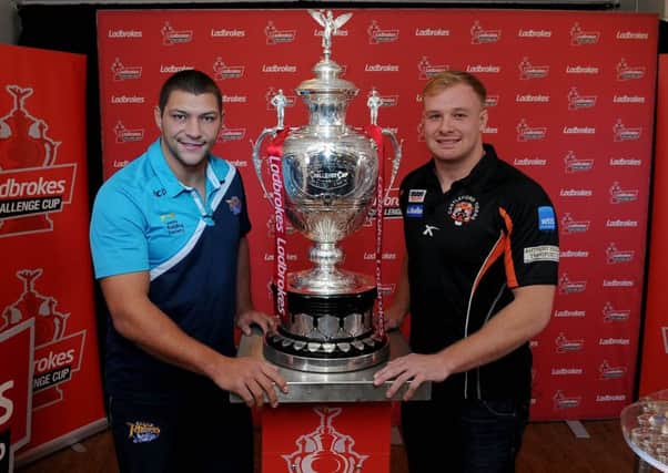 Leeds Rhinos' Ryan Hall and Castleford Tigers' Oliver Holmes made the Challenge Cup draw.