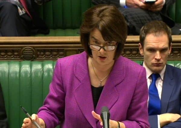 Health minister Jane Ellison speaks during a Commons debate which could see Britain become the first country in the world to permit the creation of IVF babies with DNA from three different people.