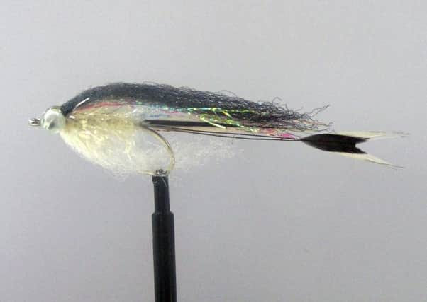 Roger Beck's fly of the month is the bass fly, shown dressed here by Stephen Cheetham