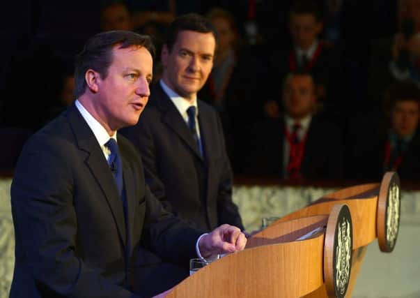 David Cameron was in the region with George Osborne today