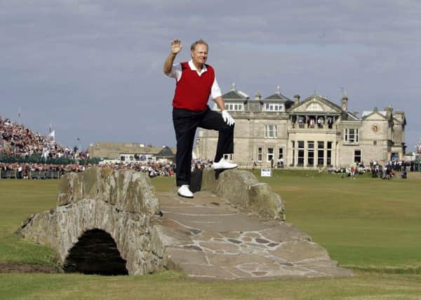 The Open Championship exploits of Jack Nicklaus, seen waving farewell at his final Open at St Andrews, have inspired generation of young golfers (Picture: Andrew Milligan/PA).
