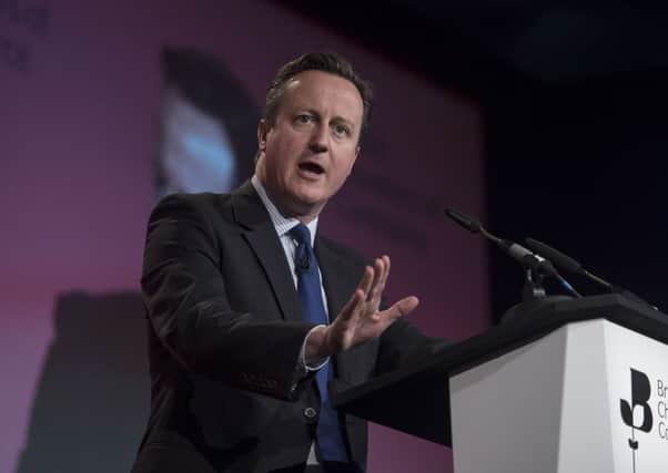 Prime Minister David Cameron speaking during the 2015 British Chambers of Commerce's Annual Conference at the QE2 Conference Centre in London.