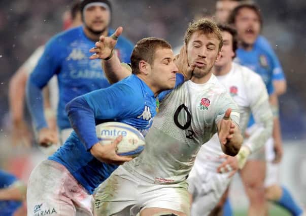 TOUGH DAY: England's Chris Robshaw in action against Italy three years ago.