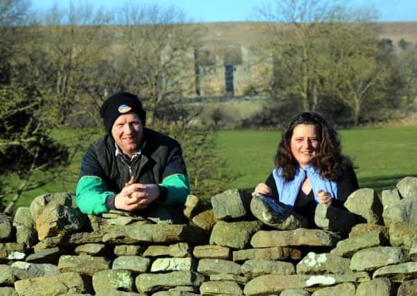 Richard and Sarah Weatherald at Low Thoresby Farm near Redmire.