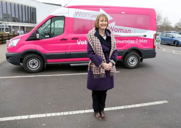 Harriet Harman launches Labour's Woman to Woman election campaign bus