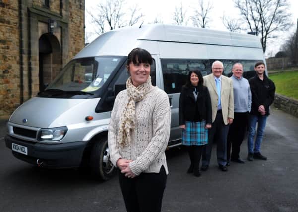 Dragon Community Transport:
Health and Wellbeing coordinator Sheena Woodard with fcentre manager Lesley Wagstaff, trustee Tom Long, Chair of the Trustees Mike Holt  and business administration apprentice Joe Illingworth.

Picture: Jonathan Gawthorpe.