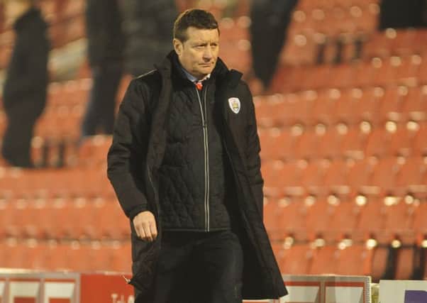 Barnsley manager Danny Wilson at the final whistle against Fleetwood, before his dismissal two days later. 

(Picture: Chris Vaughan/CameraSport

Football)