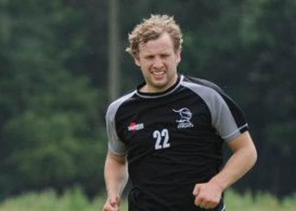 Lee Audis in training with Doncaster Knights four seasons ago.