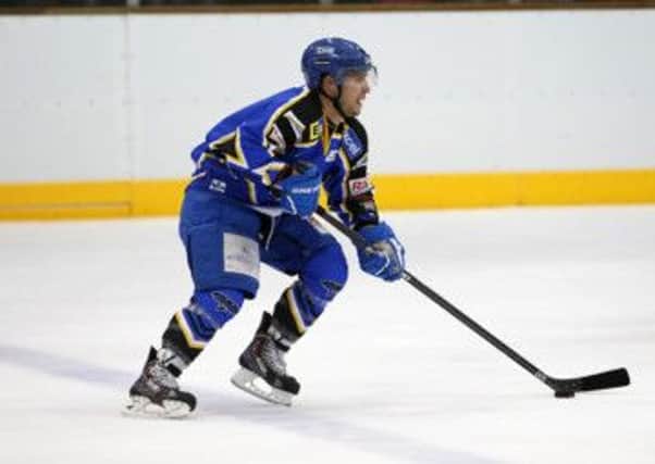 ON THE MARK: Carl Lauzon scored two first period goals for Hull Stingrays against Fife Flyers. Picture: Arthur Foster.
