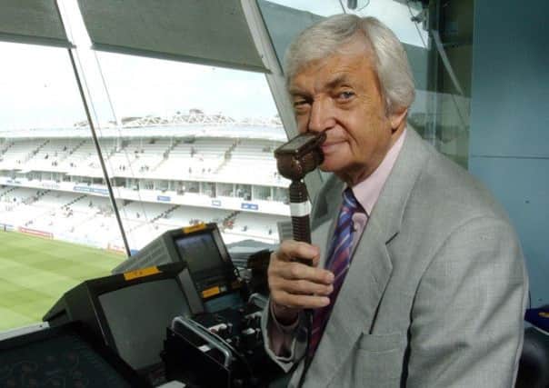 Richie Benaud, arguably the greatest cricketing commentator of all (Picture: Sean Dempsey/PA).