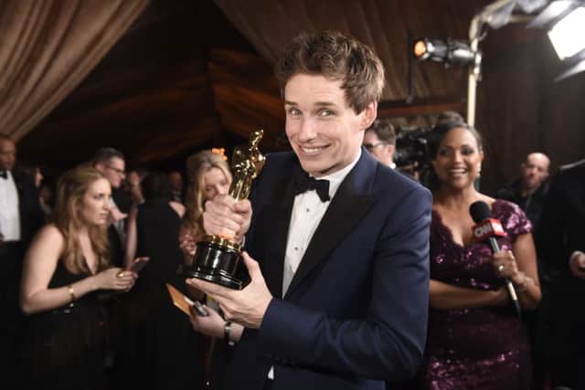 Eddie Redmayne, winner of the award for best actor in a leading role for The Theory of Everything