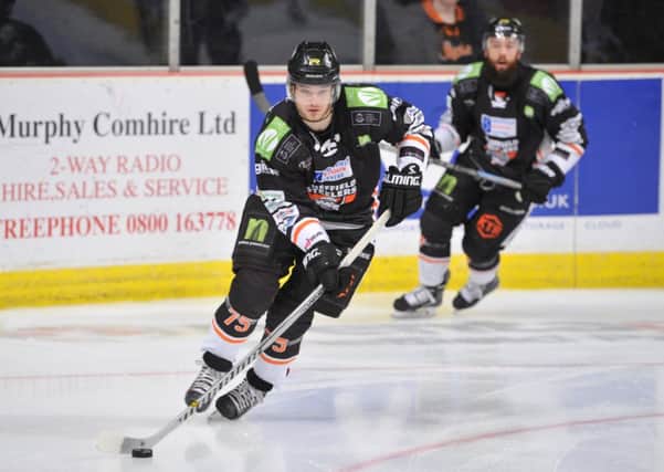 Robert Dowd scored two third period goals to tie the semi-final in Nottingham Picture: Dean Woolley.