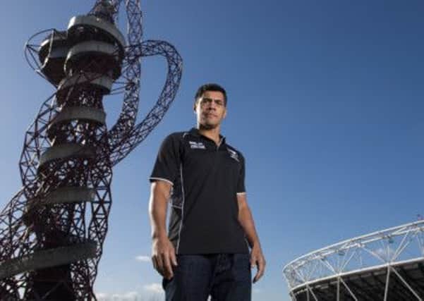 New Zealand head coach Stephen Kearney outside the Olympic Stadium in London.