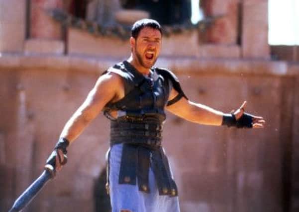 Russell Crowe in the film Gladiator.