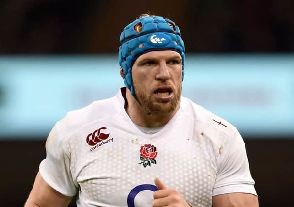 England's James Haskell.