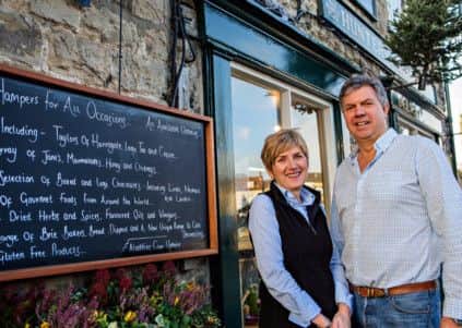Chris and Christine Garnett, owners of Hunters of Helmsley, named as Britains best small shop.