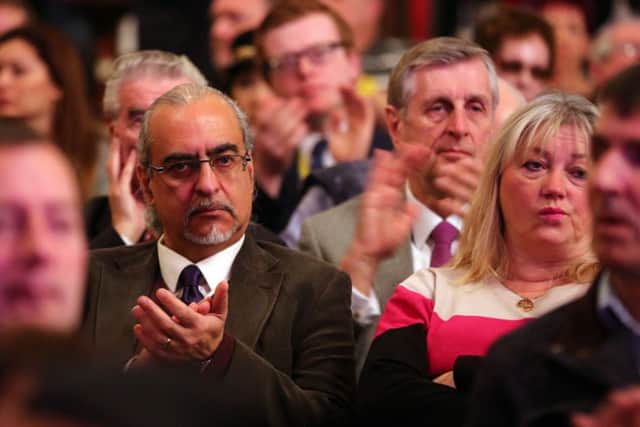 Former Channel 4 Gogglebox stars Andrew and Carolyne Michael attend the Ukip spring conference