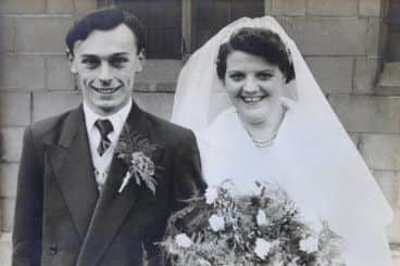 Victor and Elsie Bower on their wedding day, March 27, 1954. Picture: Ross Parry Agency