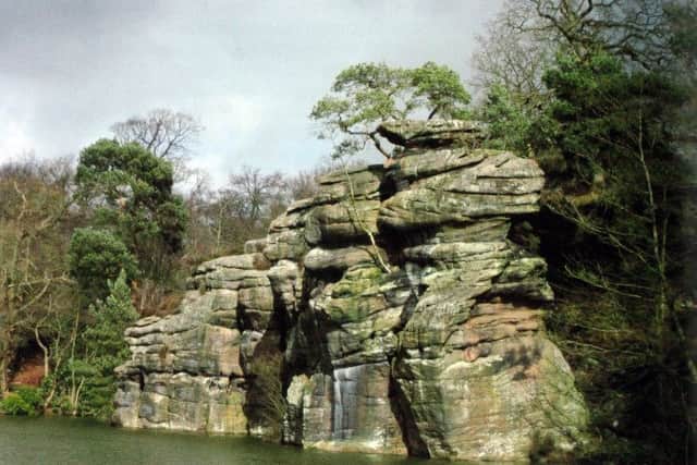 The beauty spot Plumpton Rocks near Harrogate