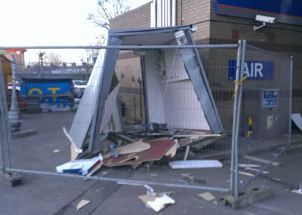 A JCB was used to pull a cash machine from the wall at a petrol station in Lea Road, Gainsborough