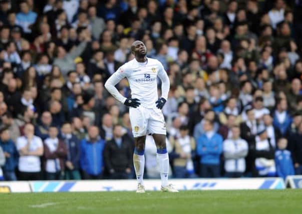 A  dejected Sol Bamba at the final whistle.